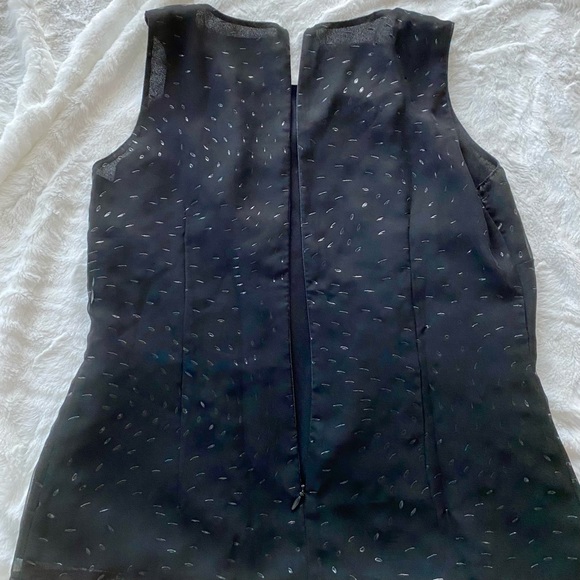 Ellen Capellino gorgeous tailored black top- vintage from Italy - Picture 7 of 9